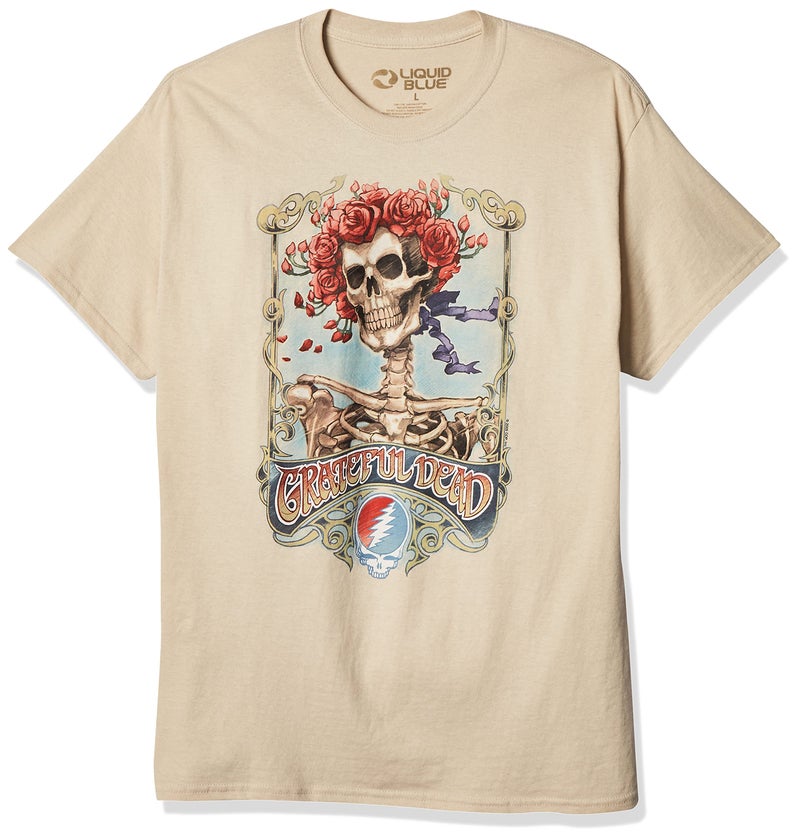 Liquid Blue unisex adult Big Bertha T-shirt T Shirt, Cream, Large US - Image 1